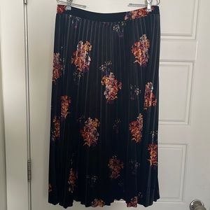 Maeve velvet midi skirt
